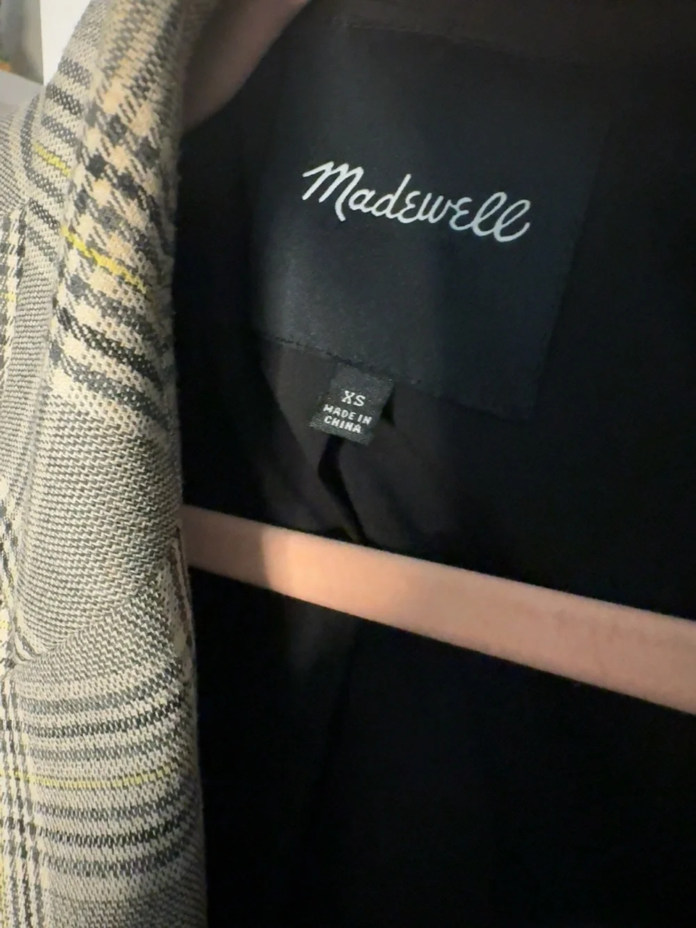 Madewell Plaid Two-Button Blazer Jacket XS